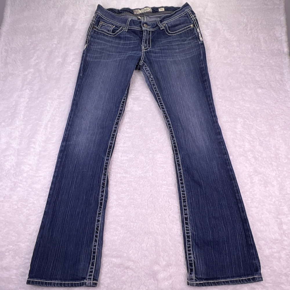 BKE Payton Women's 30L Bootcut‎ Denim Jeans Thick Stitch 32x32